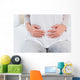 Mid section of woman with stomach pain Wall Decal