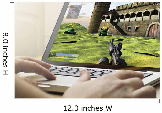 gaming on a laptop Wall Decal