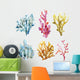 Corals with shells and crabs Wall Decal