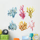 Corals with shells and crabs Wall Decal