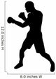 Boxer Silhouette Wall Decal