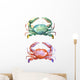 Corals with shells and crabs Wall Decal