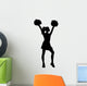 Cheerleader Silhouette Wall Decal