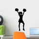 Cheerleader Silhouette Wall Decal