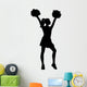Cheerleader Silhouette Wall Decal
