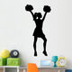 Cheerleader Silhouette Wall Decal