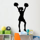 Cheerleader Silhouette Wall Decal