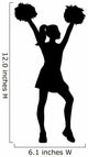 Cheerleader Silhouette Wall Decal