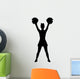 Cheerleader Pose Wall Decal