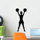 Cheerleader Pose Wall Decal