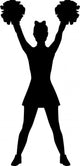 Cheerleader Pose Wall Decal