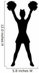 Cheerleader Pose Wall Decal