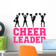 Cheerleader Silhouettes Wall Decal