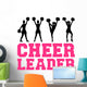 Cheerleader Silhouettes Wall Decal