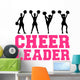 Cheerleader Silhouettes Wall Decal