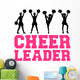 Cheerleader Silhouettes Wall Decal