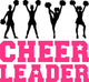 Cheerleader Silhouettes Wall Decal