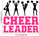 Cheerleader Silhouettes Wall Decal