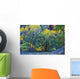 Trees On Edge Of Field In Autumn Wall Mural