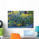 Trees On Edge Of Field In Autumn Wall Mural