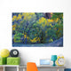 Trees On Edge Of Field In Autumn Wall Mural
