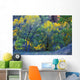 Trees On Edge Of Field In Autumn Wall Mural