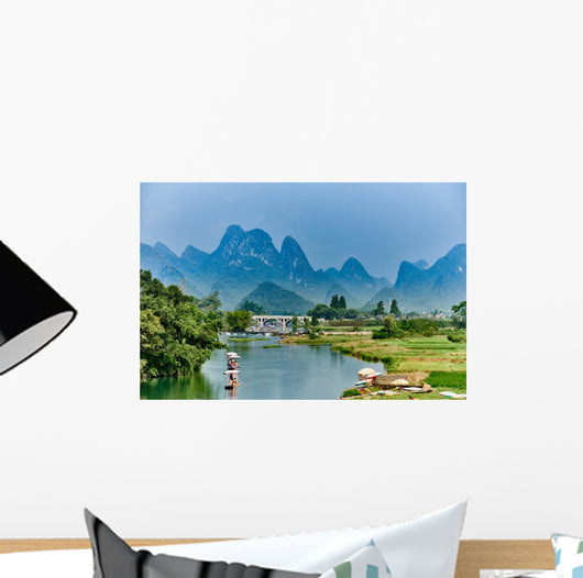 li river Guilin Yangshuo Guangxi  China Wall Decal