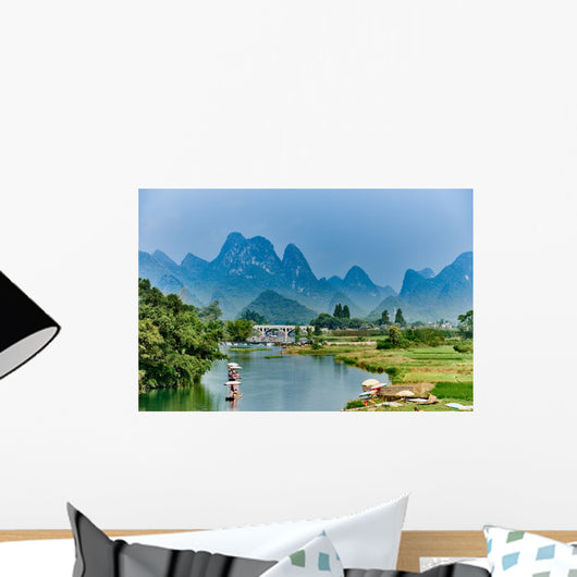 li river Guilin Yangshuo Guangxi  China Wall Decal