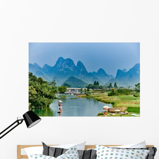 li river Guilin Yangshuo Guangxi  China Wall Decal
