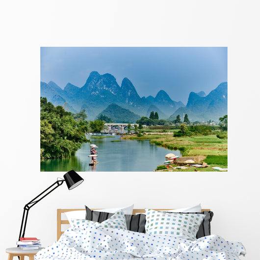 li river Guilin Yangshuo Guangxi  China Wall Decal