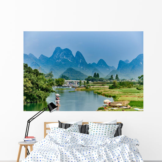 li river Guilin Yangshuo Guangxi  China Wall Decal