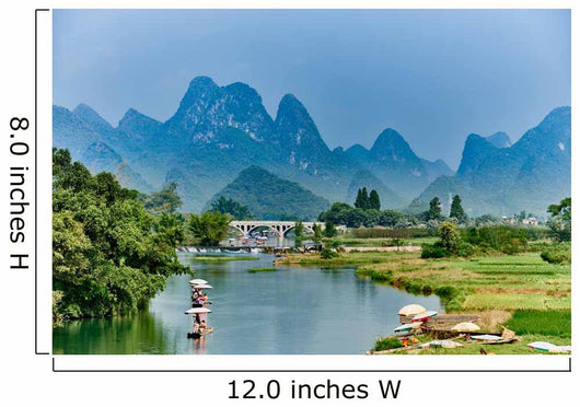 li river Guilin Yangshuo Guangxi  China Wall Decal