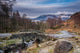 Ashness Bridge and Skiddaw in winter Wall Decal