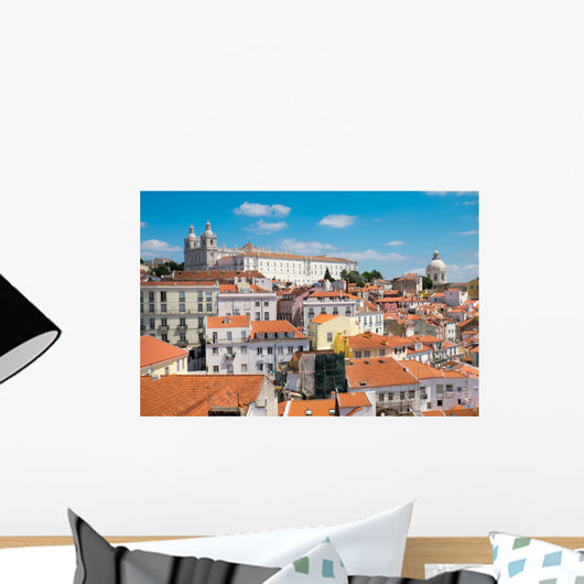 The old Alfama quarter in Lisbon, Portugal Wall Decal