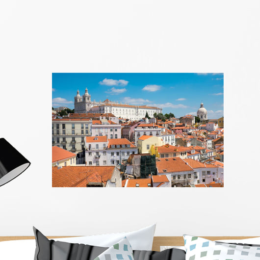 The old Alfama quarter in Lisbon, Portugal Wall Decal
