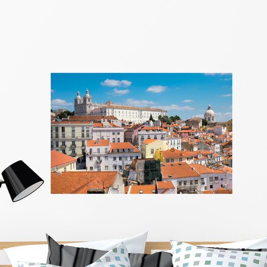The old Alfama quarter in Lisbon, Portugal Wall Decal