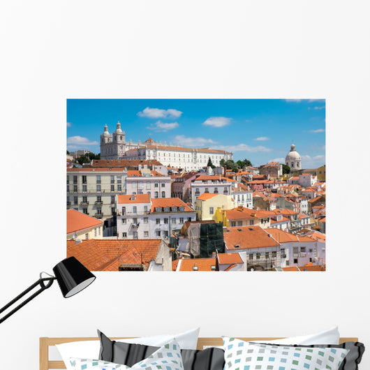 The old Alfama quarter in Lisbon, Portugal Wall Decal