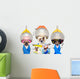 funny group of dogs at the  hairdressers or groomer Wall Decal