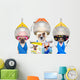funny group of dogs at the  hairdressers or groomer Wall Decal