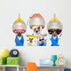 funny group of dogs at the  hairdressers or groomer Wall Decal