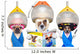 funny group of dogs at the  hairdressers or groomer Wall Decal