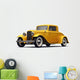 Vintage Yellow Car Perspective Wall Decal