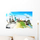 Travel the world monument concept Wall Decal