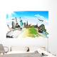 Travel the world monument concept Wall Decal