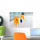 Warning sign slippery Wall Decal