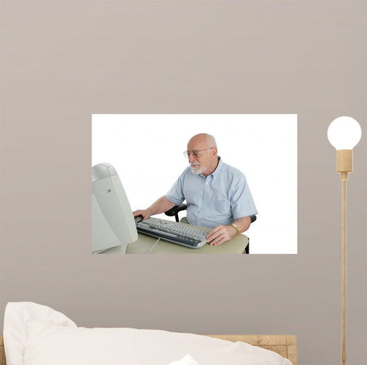 confused senior Wall Decal
