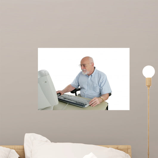 confused senior Wall Decal