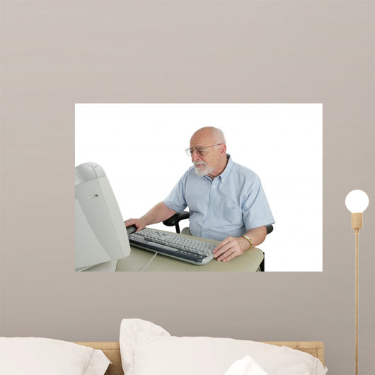 confused senior Wall Decal