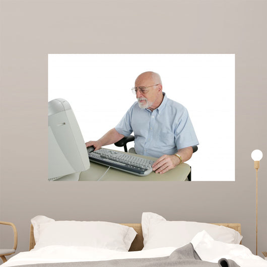 confused senior Wall Decal