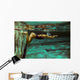 Swimmer at the swimming pool.Underwater photo. Wall Decal